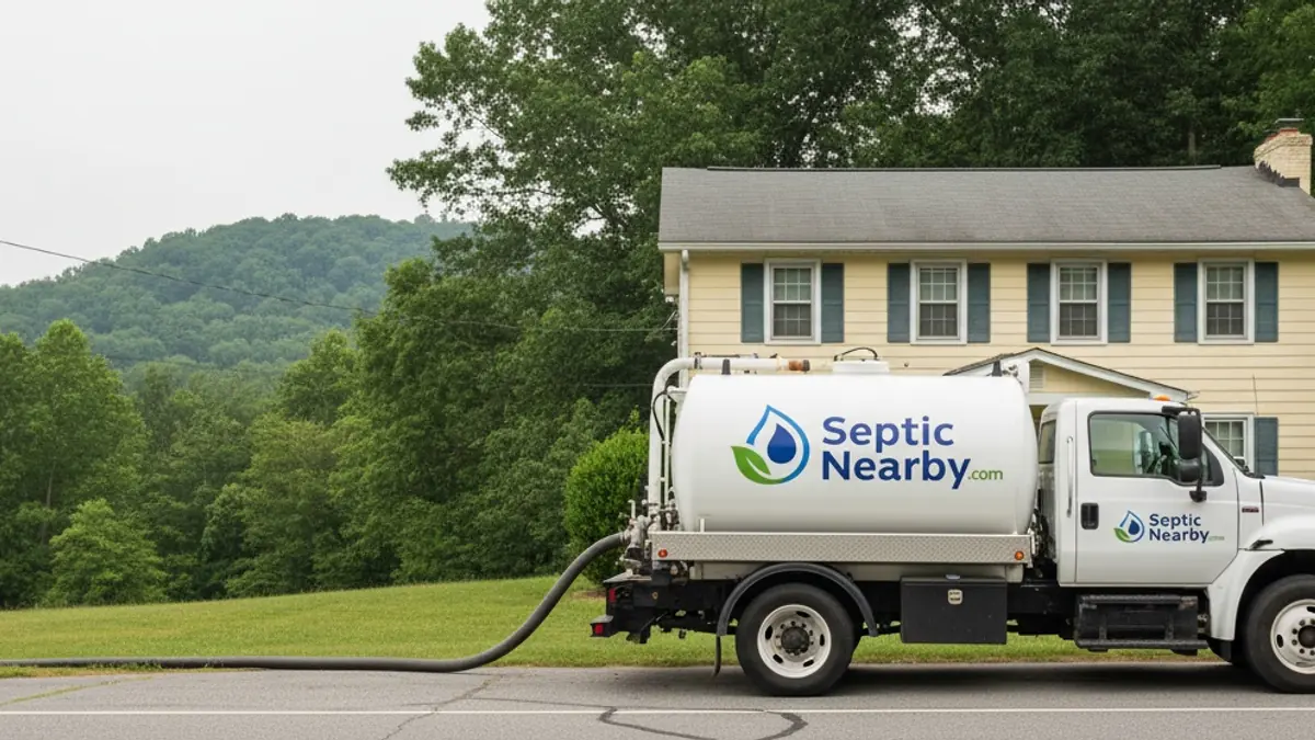 Illustrative photo of septic service in a residential area of Bowersville, GA