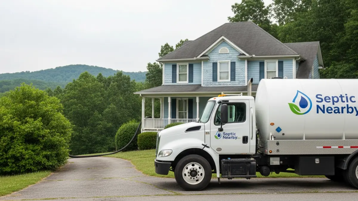 Illustrative photo of septic service in a residential area of Cornelia, GA