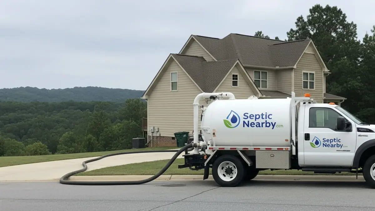 Illustrative photo of septic service in a residential area of Crawford, GA