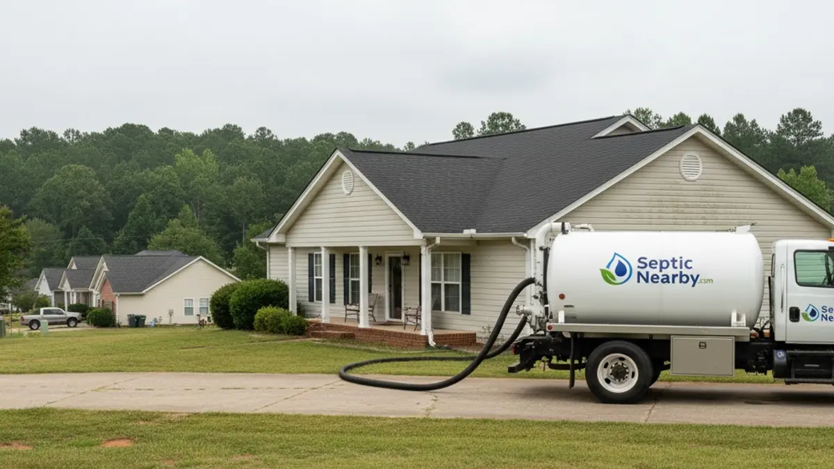 Illustrative photo of septic service in a residential area of Cusseta, GA