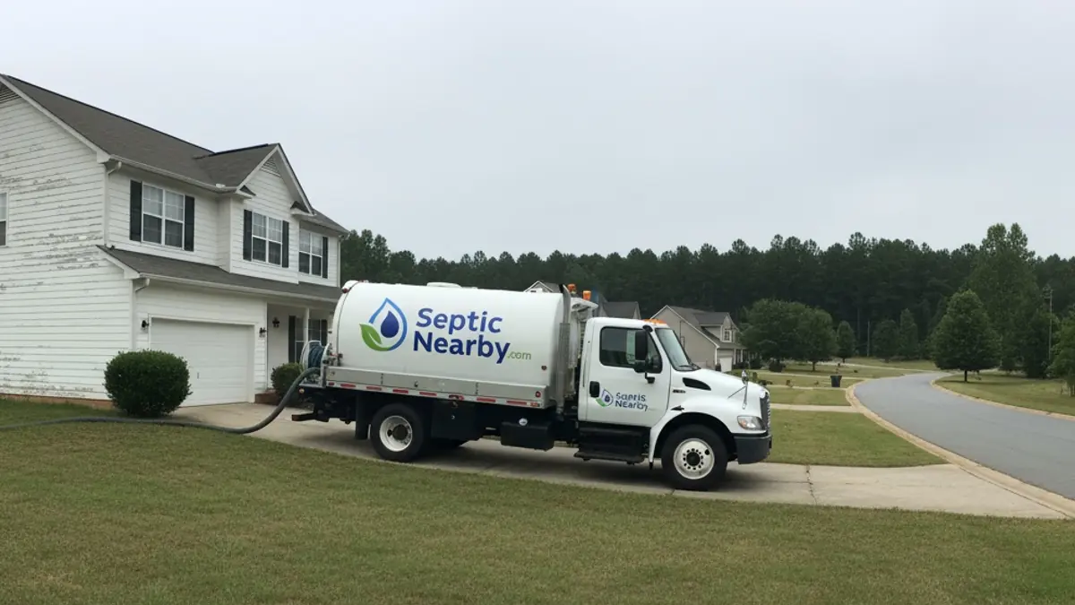 Illustrative photo of septic service in a residential area of Dacula, GA