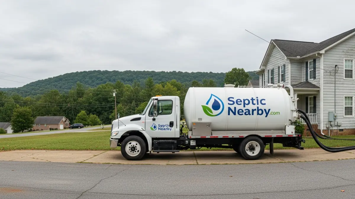 Illustrative photo of septic service in a residential area of Demorest, GA