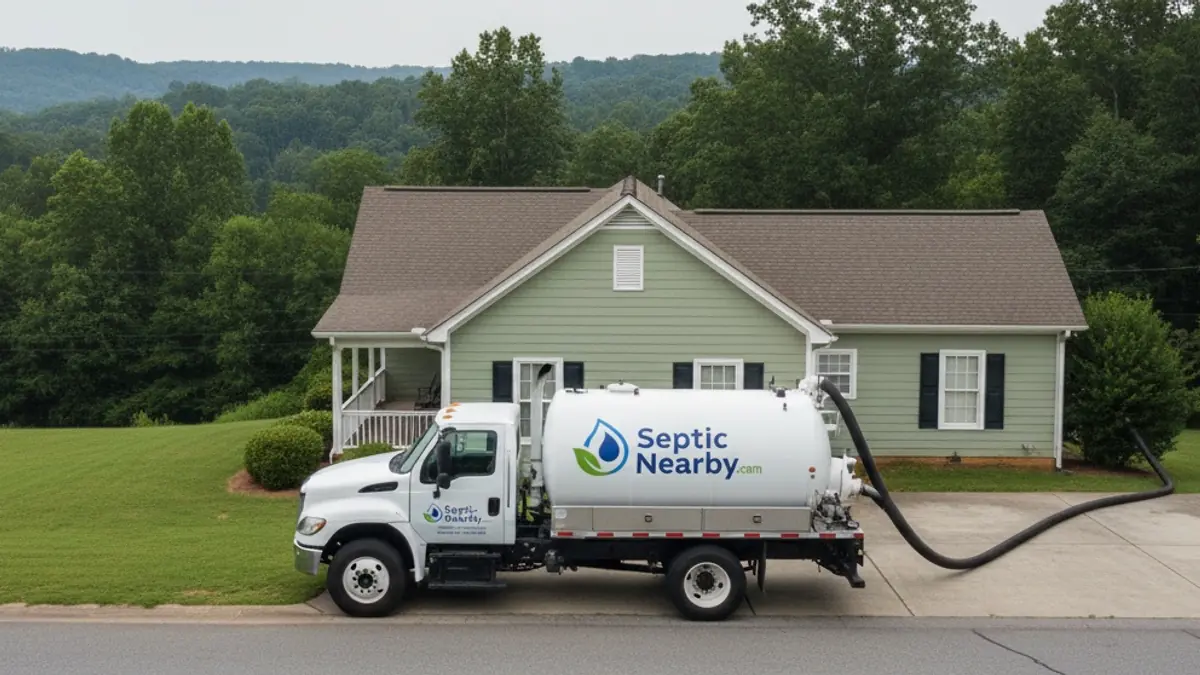 Illustrative photo of septic service in a residential area of Elberton, GA
