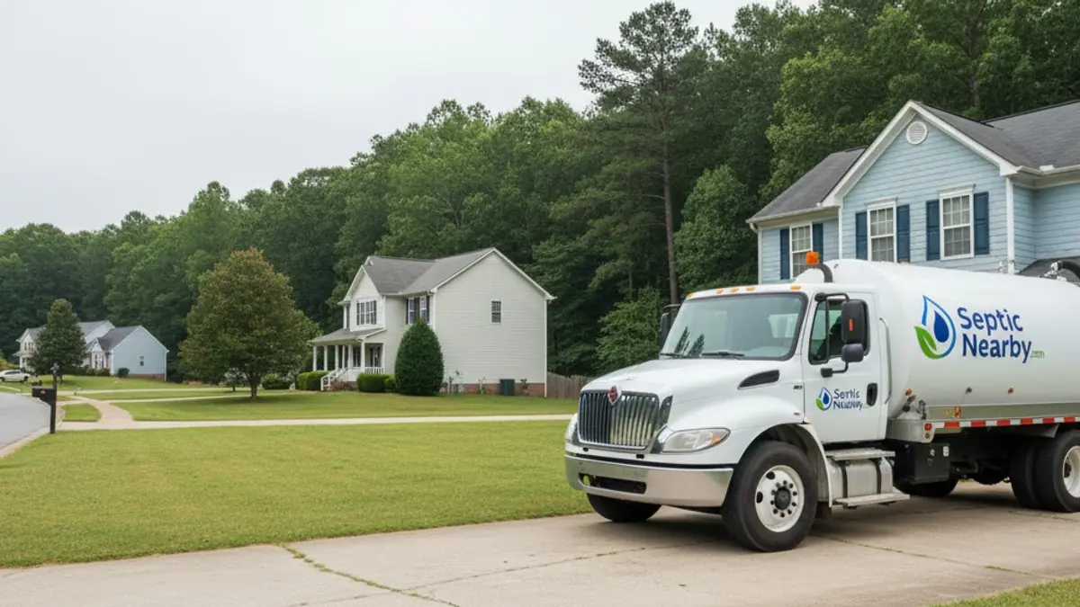 Illustrative photo of septic service in a residential area of Gracewood, GA