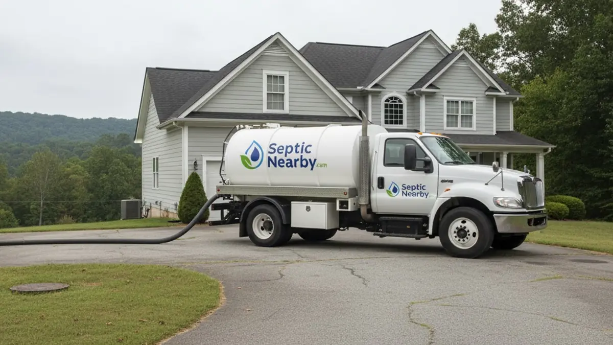 Illustrative photo of septic service in a residential area of Grayson, GA