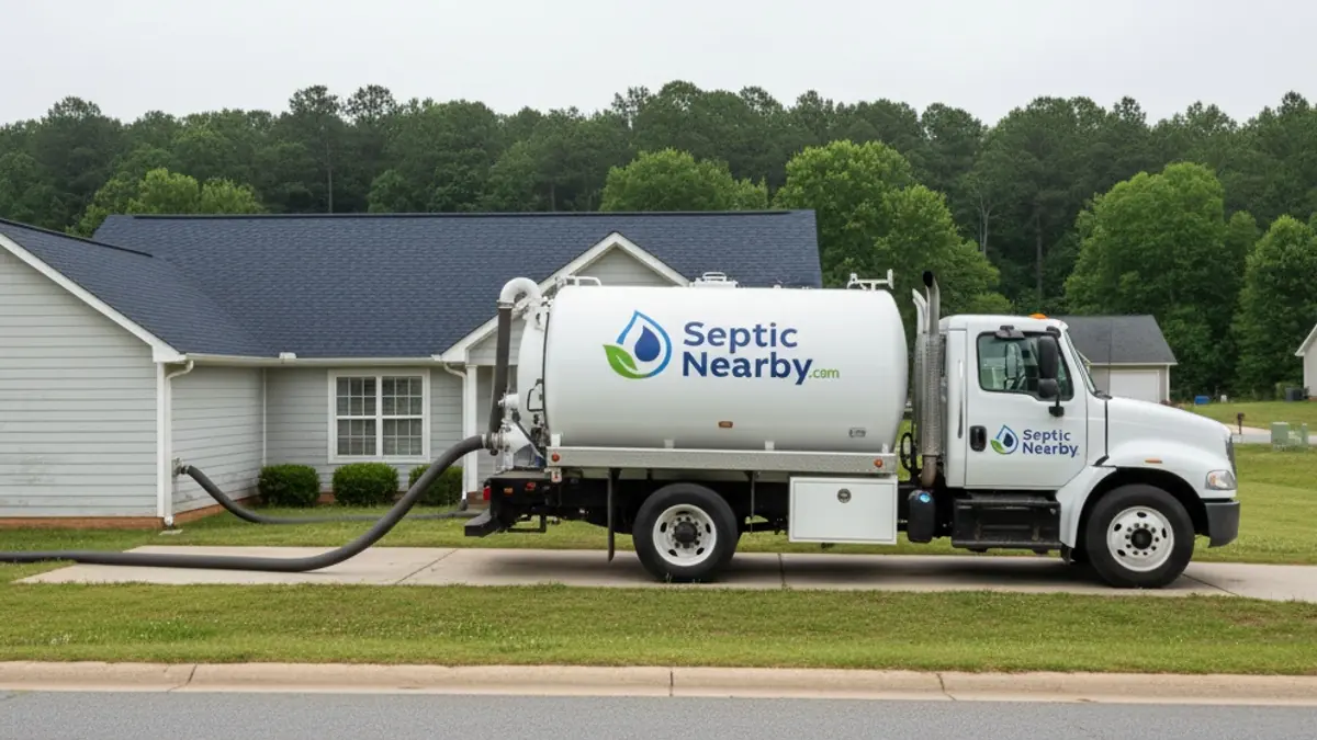Illustrative photo of septic service in a residential area of Oakfield, GA
