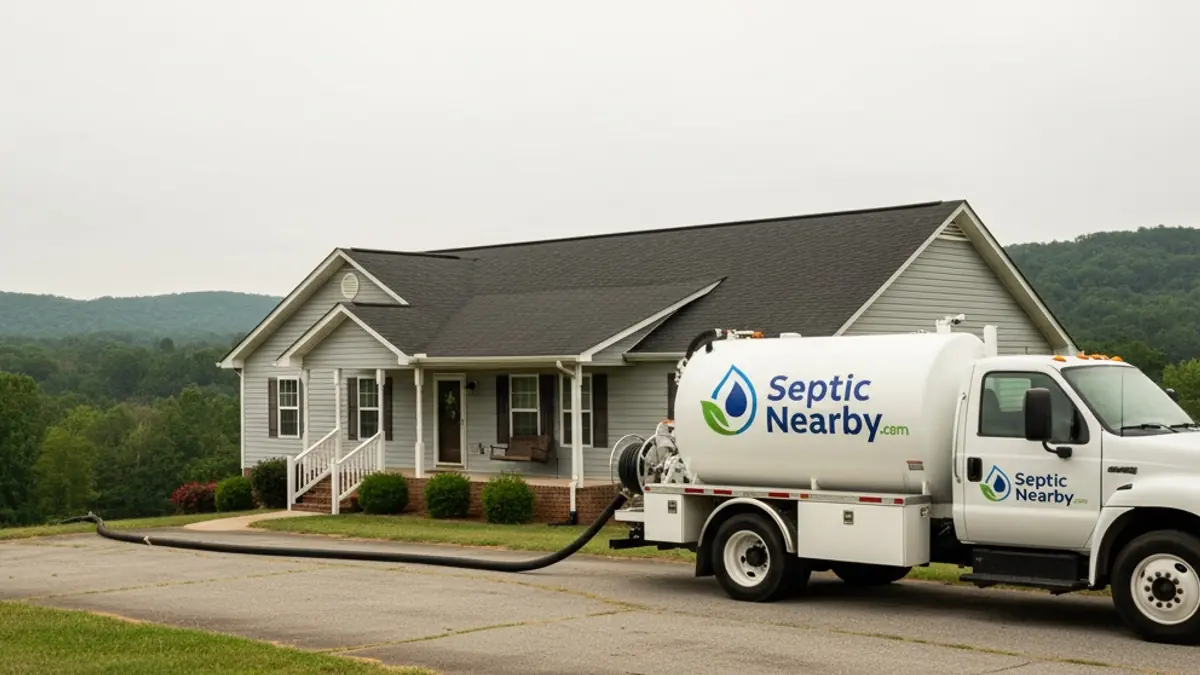 Illustrative photo of septic service in a residential area of Pine Mountain Valley, GA