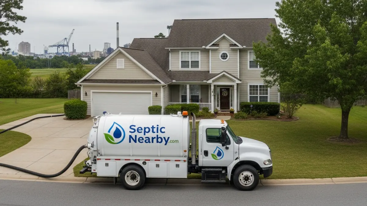 Illustrative photo of septic service in a residential area of Port Wentworth, GA
