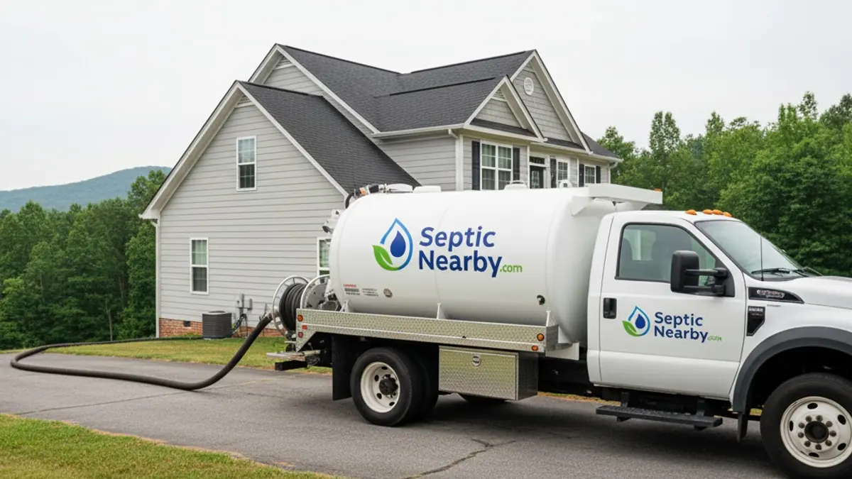 Illustrative photo of septic service in a residential area of Rabun Gap, GA