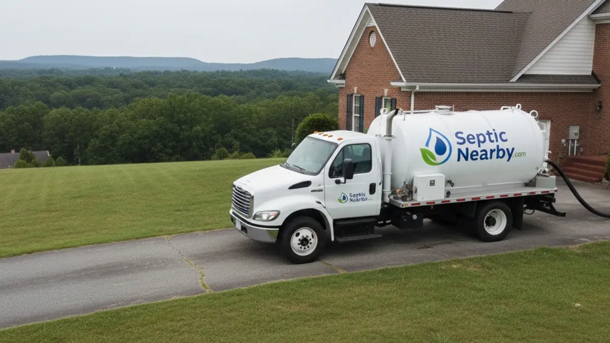 Illustrative photo of septic service in a residential area of Ringgold, GA