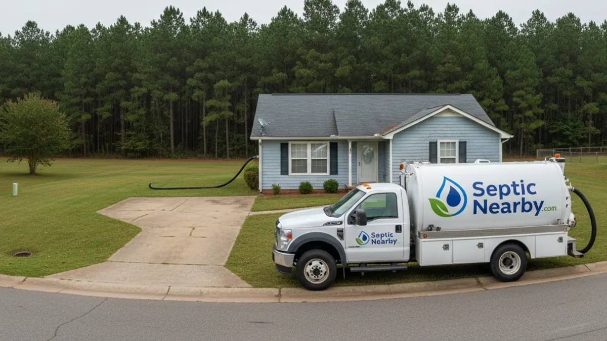 Illustrative photo of septic service in a residential area of Screven, GA