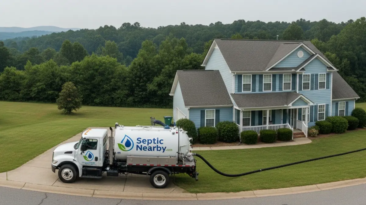 Illustrative photo of septic service in a residential area of Smarr, GA