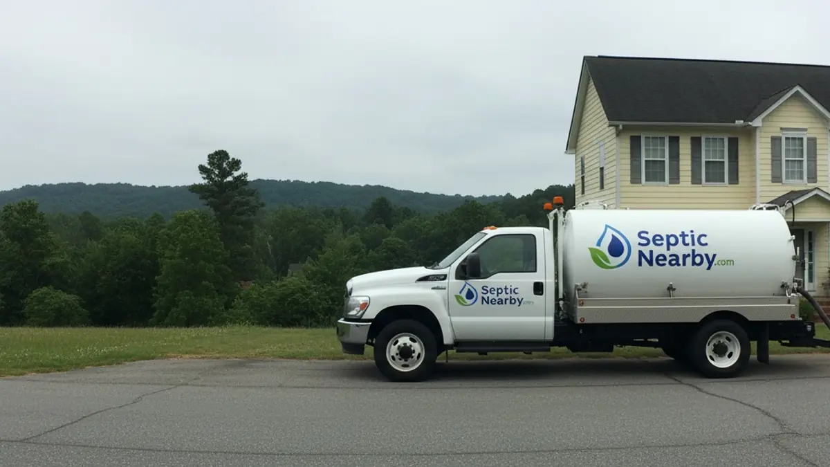Illustrative photo of septic service in a residential area of Stephens, GA