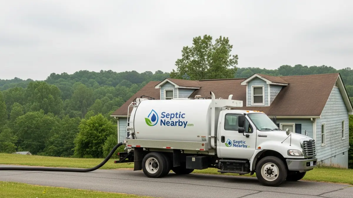 Illustrative photo of septic service in a residential area of Thomson, GA