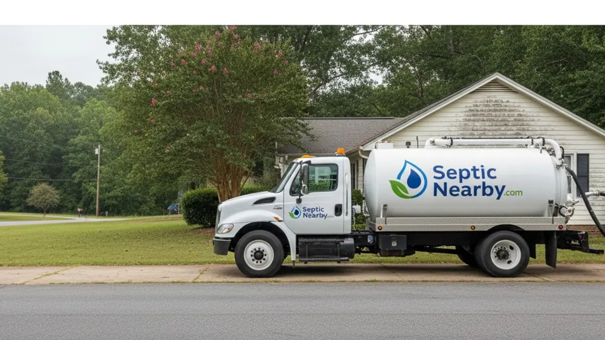 Illustrative photo of septic service in a residential area of Tifton, GA