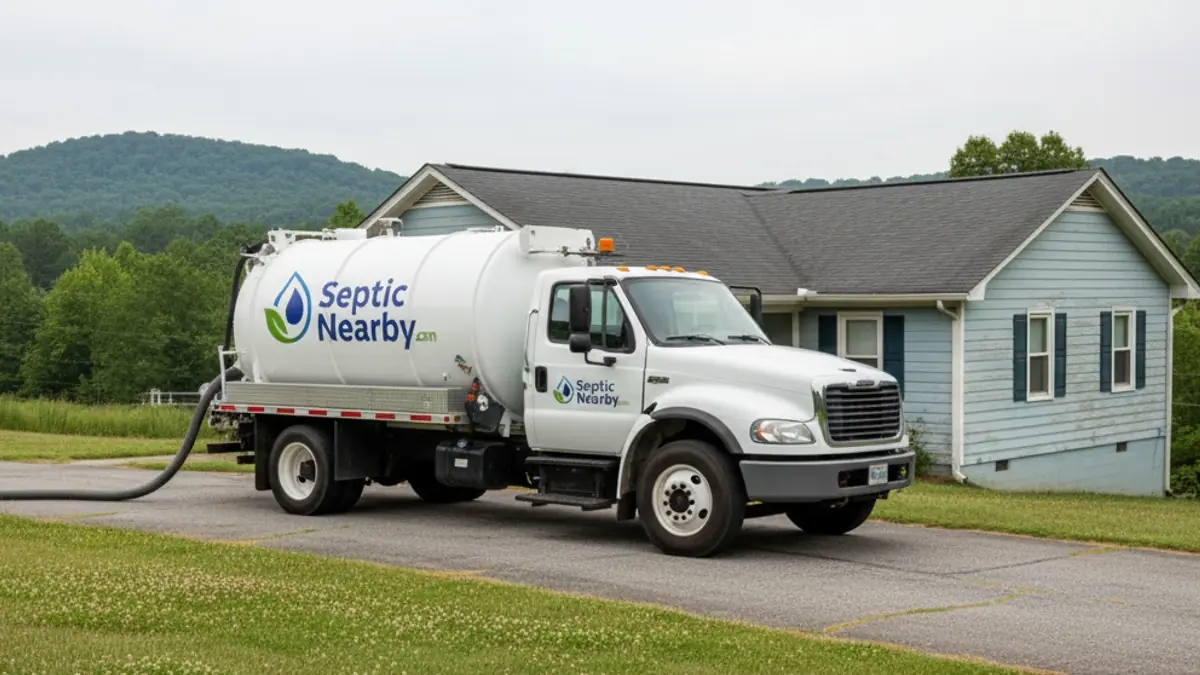 Illustrative photo of septic service in a residential area of Varnell, GA