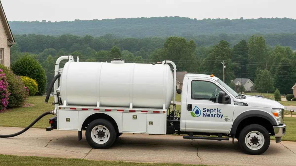 Illustrative photo of septic service in a residential area of Whitesburg, GA